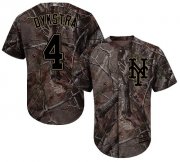 Wholesale Cheap Mets #4 Lenny Dykstra Camo Realtree Collection Cool Base Stitched MLB Jersey