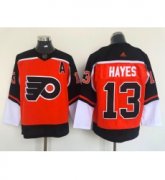 Wholesale Cheap Men's Philadelphia Flyers #13 Kevin Hayes Orange 2021 Reverse Retro Authentic Jersey