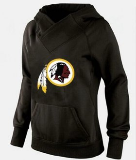 Wholesale Cheap Women\'s Washington Redskins Logo Pullover Hoodie Black