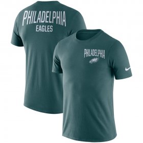 Wholesale Cheap Philadelphia Eagles Nike Sideline Facility Performance T-Shirt Midnight Green