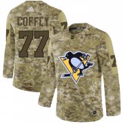 Wholesale Cheap Adidas Penguins #77 Paul Coffey Camo Authentic Stitched NHL Jersey