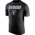 Wholesale Cheap Men's Las Vegas Raiders Nike Black Legend Staff Practice Performance T-Shirt