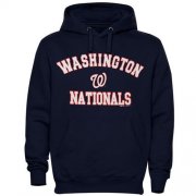 Wholesale Cheap Washington Nationals Fastball Fleece Pullover Navy Blue MLB Hoodie