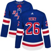 Wholesale Cheap Adidas Rangers #26 Jimmy Vesey Royal Blue Home Authentic Women's Stitched NHL Jersey