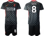 Wholesale Cheap Men 2020-2021 club Liverpool Second away 8 black Soccer Jerseys