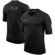 Wholesale Cheap Men's Cleveland Browns #7 Jamie Gillan Black Limited 2020 Salute To Service Nike Jersey