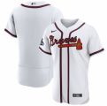 Wholesale Cheap Men's White Atlanta Braves Blank 2021 World Series Champions Stitched Baseball Jersey