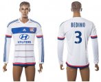 Wholesale Cheap Lyon #3 Bedimo Home Long Sleeves Soccer Club Jersey