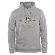 Wholesale Cheap Pittsburgh Penguins Heritage Pullover Hoodie Ash