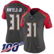 Wholesale Cheap Nike Buccaneers #31 Antoine Winfield Jr. Gray Women's Stitched NFL Limited Inverted Legend 100th Season Jersey