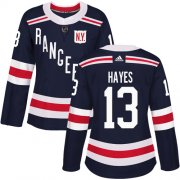 Wholesale Cheap Adidas Rangers #13 Kevin Hayes Navy Blue Authentic 2018 Winter Classic Women's Stitched NHL Jersey