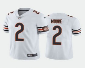 Wholesale Cheap Men\'s Chicago Bears #2 DJ Moore White Vapor Untouchable Stitched Football Jersey