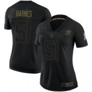 Wholesale Cheap Women's Green Bay Packers #51 Krys Barnes Limited Black 2020 Salute To Service Jersey