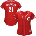 Wholesale Cheap Reds #21 Michael Lorenzen Red Alternate Women's Stitched MLB Jersey