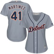 Wholesale Cheap Tigers #41 Victor Martinez Grey Road Women's Stitched MLB Jersey