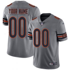 Wholesale Cheap Nike Chicago Bears Customized Silver Men\'s Stitched NFL Limited Inverted Legend Jersey
