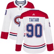 Wholesale Cheap Adidas Canadiens #90 Tomas Tatar White Road Authentic Women's Stitched NHL Jersey