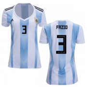 Wholesale Cheap Women's Argentina #3 Fazio Home Soccer Country Jersey