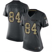 Wholesale Cheap Nike Bears #84 Cordarrelle Patterson Black Women's Stitched NFL Limited 2016 Salute to Service Jersey
