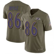 Wholesale Cheap Nike Ravens #86 Nick Boyle Olive Men's Stitched NFL Limited 2017 Salute To Service Jersey