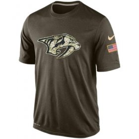 Wholesale Cheap Men\'s Nashville Predators Salute To Service Nike Dri-FIT T-Shirt