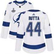 Cheap Adidas Lightning #44 Jan Rutta White Road Authentic Women's 2020 Stanley Cup Champions Stitched NHL Jersey
