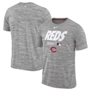 Wholesale Cheap Cincinnati Reds Nike Authentic Collection Velocity Team Issue Performance T-Shirt Gray
