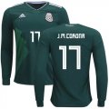 Wholesale Cheap Mexico #17 J.M.Corona Home Long Sleeves Soccer Country Jersey