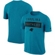 Wholesale Cheap Men's Carolina Panthers Nike Light Blue Sideline Legend Lift Performance T-Shirt