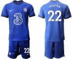 Wholesale Cheap Men 2020-2021 club Chelsea home 22 blue Soccer Jerseys1