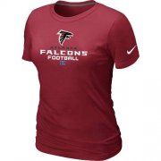 Wholesale Cheap Women's Nike Atlanta Falcons Critical Victory NFL T-Shirt Red