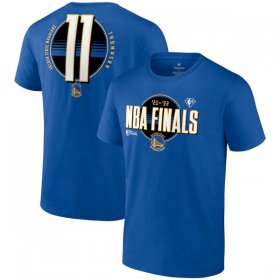 Wholesale Cheap Men\'s Golden State Warriors #11 Klay Thompson 2022 Royal NBA Finals Name & Number T-Shirt