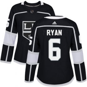 Wholesale Cheap Adidas Kings #6 Joakim Ryan Black Home Authentic Women\'s Stitched NHL Jersey