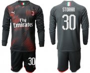 Wholesale Cheap AC Milan #30 Storari Third Long Sleeves Soccer Club Jersey