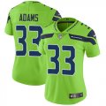 Wholesale Cheap Nike Seahawks #33 Jamal Adams Green Women's Stitched NFL Limited Rush Jersey