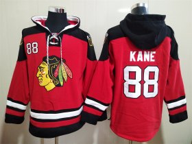 Wholesale Cheap Men\'s Chicago Blackhawks #88 Patrick Kane NEW Red Stitched Hoodie