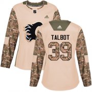 Wholesale Cheap Adidas Flames #39 Cam Talbot Camo Authentic 2017 Veterans Day Women's Stitched NHL Jersey