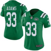 Wholesale Cheap Nike Jets #33 Jamal Adams Green Women's Stitched NFL Limited Rush Jersey