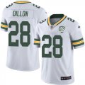 Wholesale Cheap Nike Packers #28 AJ Dillon White Youth 100th Season Stitched NFL Vapor Untouchable Limited Jersey