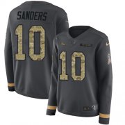 Wholesale Cheap Nike Broncos #10 Emmanuel Sanders Anthracite Salute to Service Women's Stitched NFL Limited Therma Long Sleeve Jersey