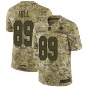 Wholesale Cheap Nike Saints #89 Josh Hill Camo Youth Stitched NFL Limited 2018 Salute to Service Jersey