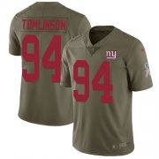 Wholesale Cheap Nike Giants #94 Dalvin Tomlinson Olive Youth Stitched NFL Limited 2017 Salute to Service Jersey