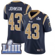 Wholesale Cheap Nike Rams #43 John Johnson Navy Blue Team Color Super Bowl LIII Bound Men's Stitched NFL Vapor Untouchable Limited Jersey