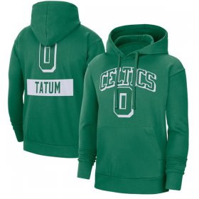 Wholesale Cheap Men\'s Boston Celtics #0 Jayson Tatum Green Pullover Hoodie