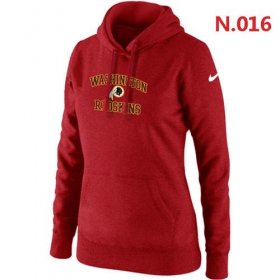 Wholesale Cheap Women\'s Nike Washington Redskins Heart & Soul Pullover Hoodie Red