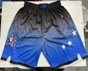 Wholesale Cheap Men's 2023 All Star Blue With Game Swingman Hot Press Shorts