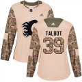 Wholesale Cheap Adidas Flames #39 Cam Talbot Camo Authentic 2017 Veterans Day Women's Stitched NHL Jersey