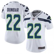 Wholesale Cheap Nike Seahawks #22 Quinton Dunbar White Women's Stitched NFL Vapor Untouchable Limited Jersey