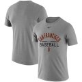 Wholesale Cheap San Francisco Giants Nike Away Practice T-Shirt Heathered Gray