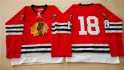 Wholesale Cheap Mitchell And Ness 1960-61 Blackhawks #18 Denis Savard Red Stitched NHL Jersey